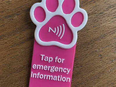 NFC keychain for kennels