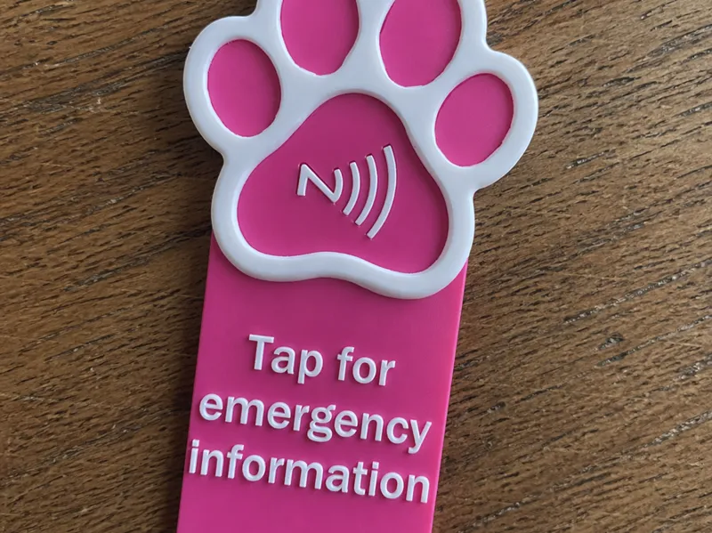 NFC keychain for kennels