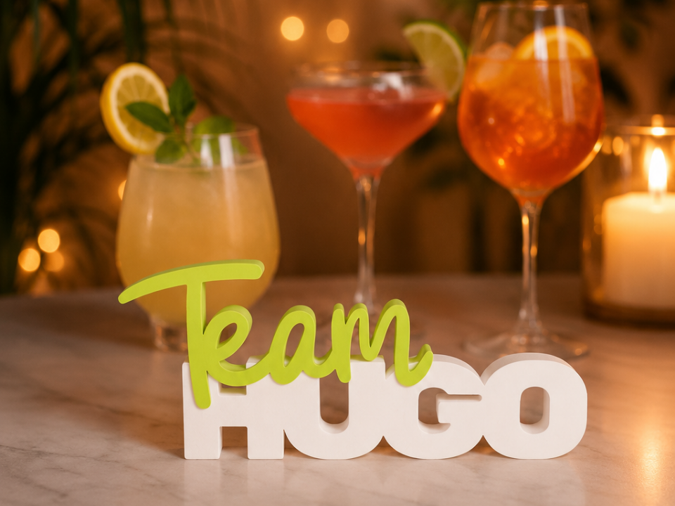 Team Hugo Sommerdeko Aufsteller
