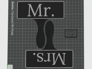 Mr and Mrs - Photo Booth Props