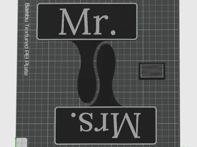 Mr and Mrs - Photo Booth Props