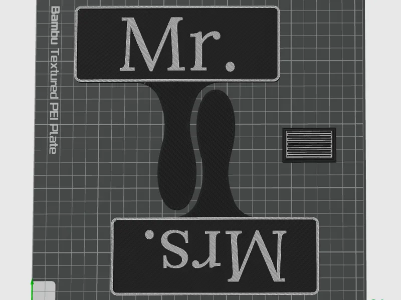 Mr and Mrs - Photo Booth Props