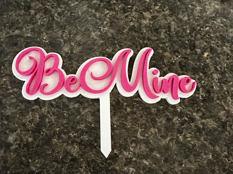 BE MINE CAKE TOPPER