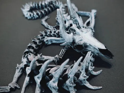 Articulated Dragon Skeleton – 3D Printable Model