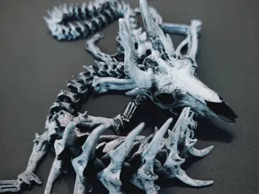 Articulated Dragon Skeleton – 3D Printable Model
