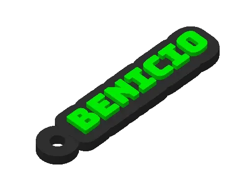 Llavero con nombre "Benicio"