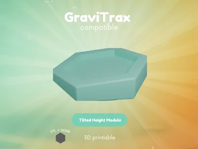 GraviTrax compatible Tilted Height Module