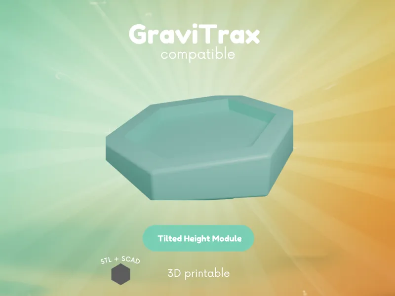 GraviTrax compatible Tilted Height Module