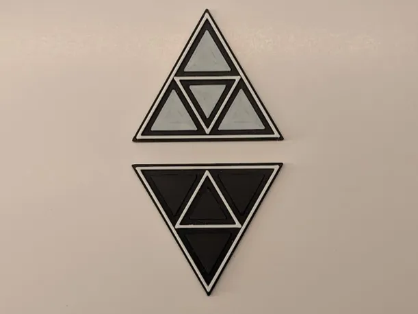 Hex Tile Coaster - Triangles