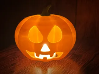 Hollow Pumpkin Decor – Fits LED Tea Light