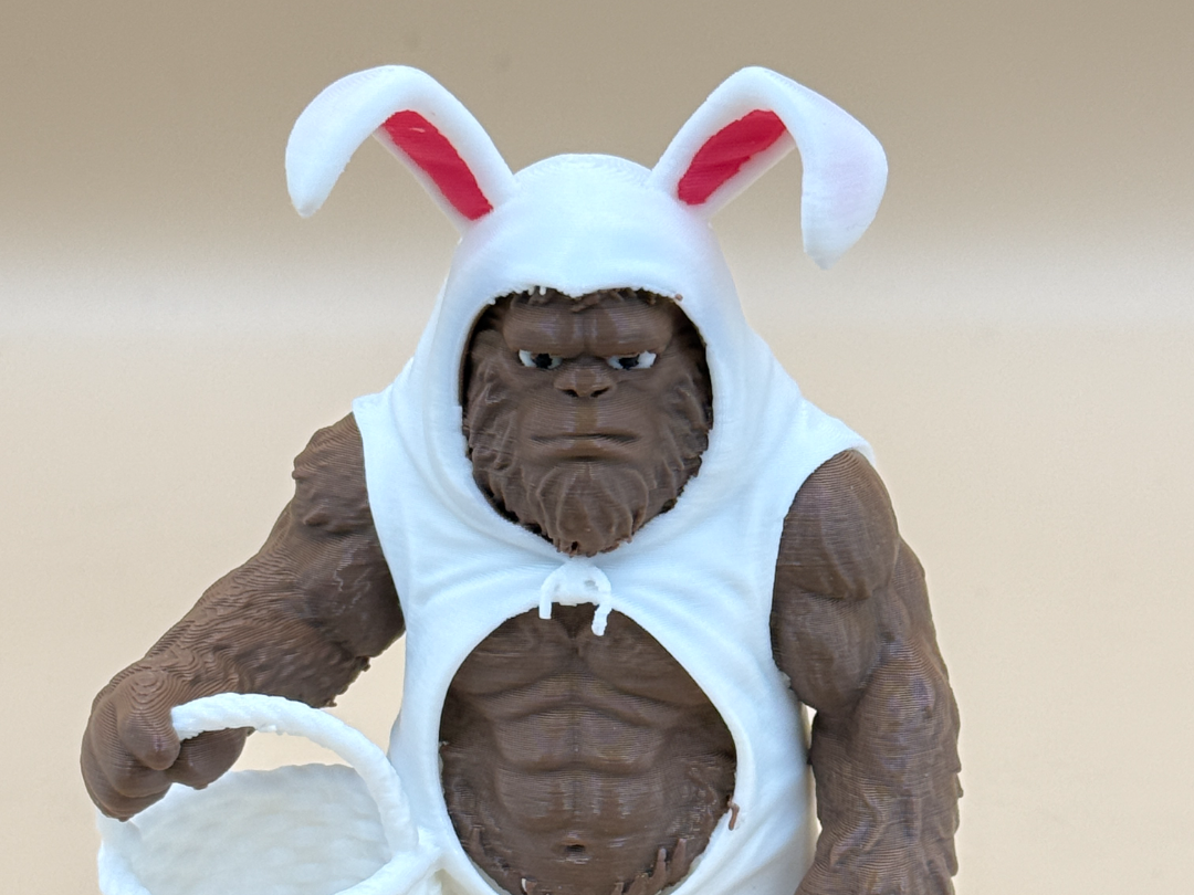 Easter Sasquatch/Bigfoot Basket Holder
