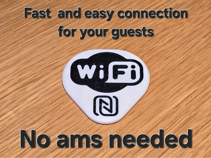 Nfc wifi connection plate (magnetic)