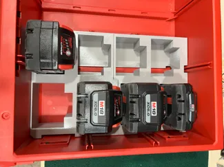 M18 Battery 2 Drawer Right Side 5ah, 6ah, & 3ah