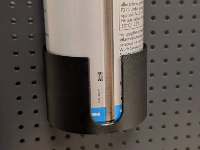 Peg Board Spray Can Holder