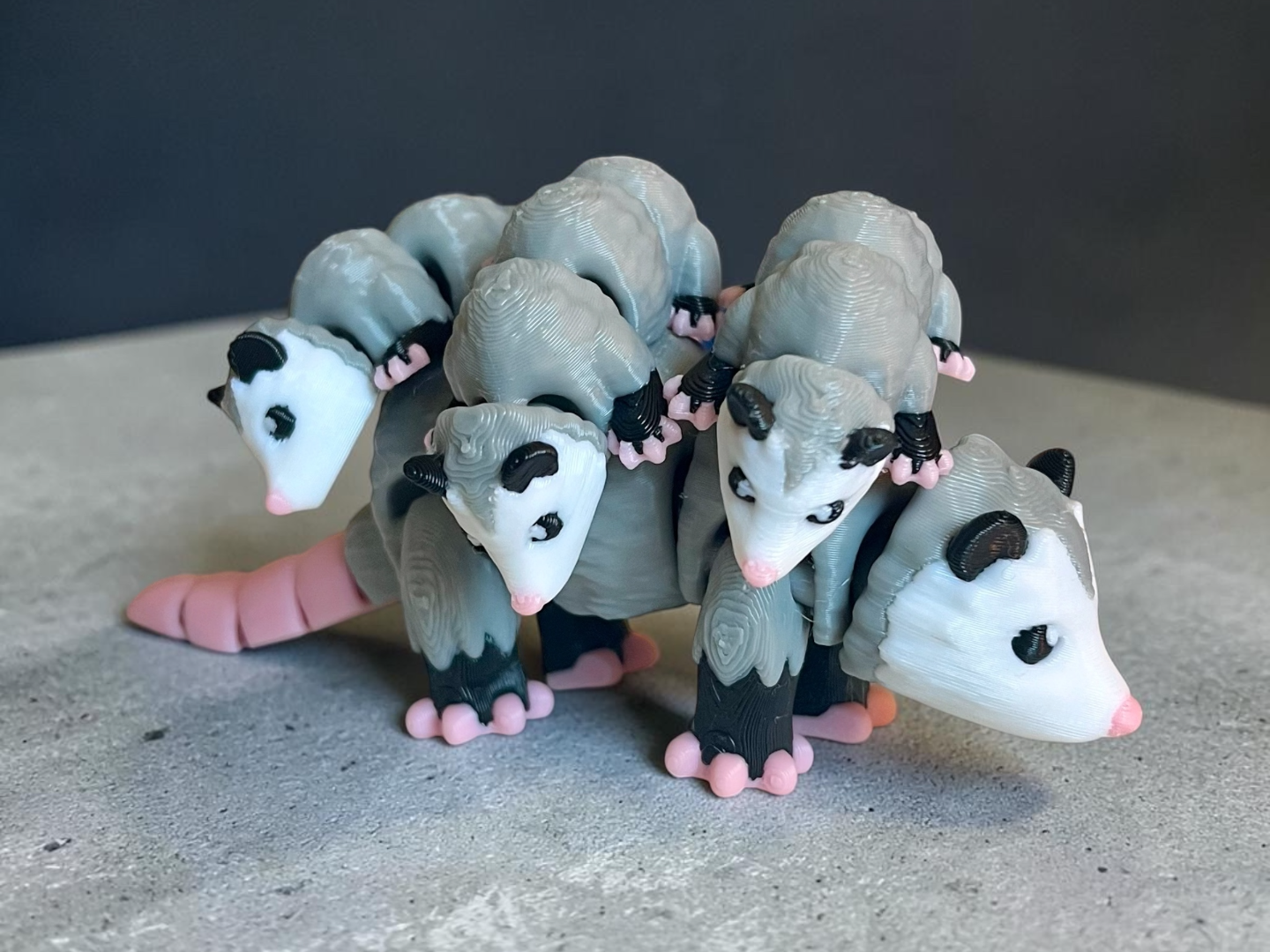 Flexi Opossum Family - Mom and Babies Magnetic Set