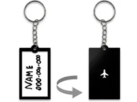 Customizable Luggage Tag / Suitcase Identifier / plane Icon