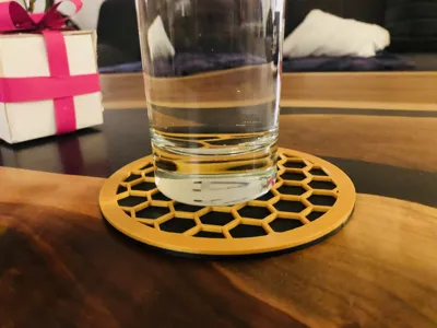 Coaster Hexagon with wall  