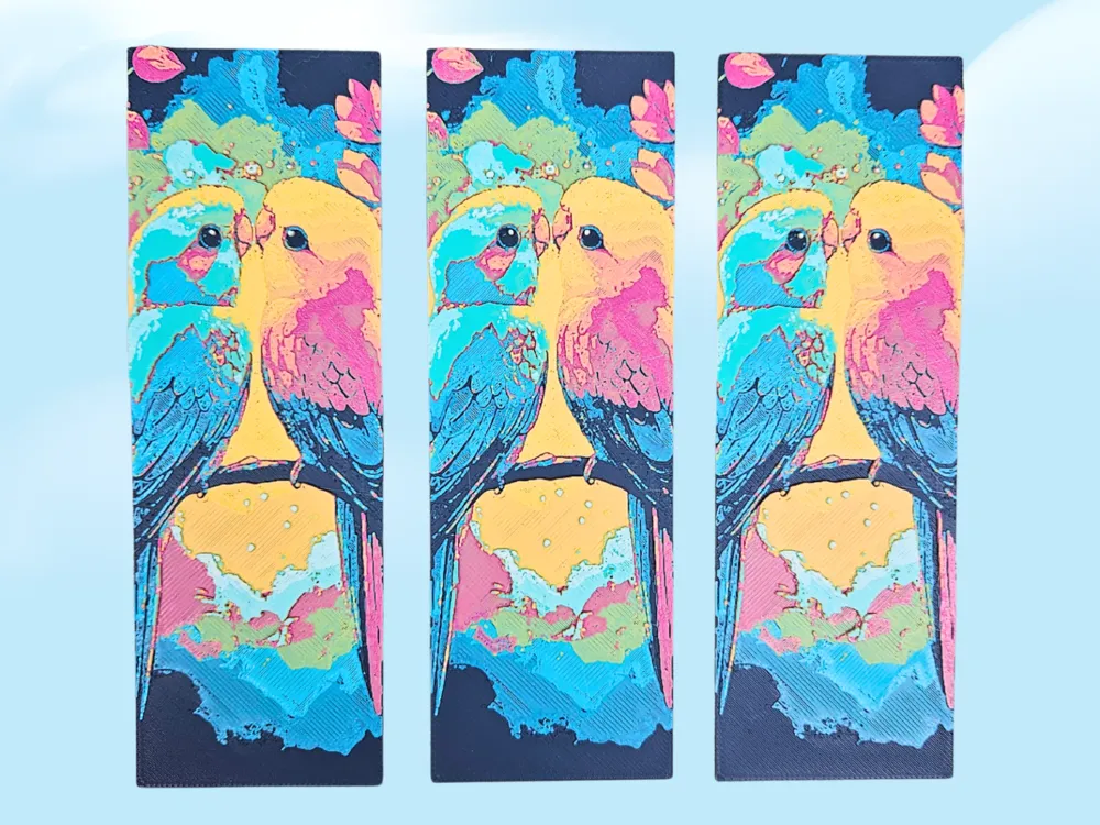 Lovebirds Bookmark