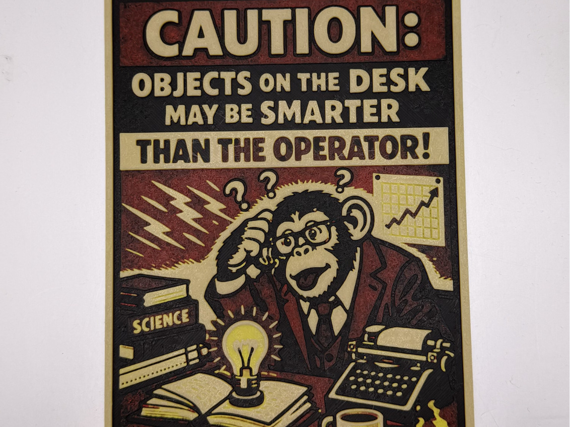 Vintage Office Safety Notice - Funny Sign
