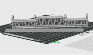 N Gauge Pedestrian Foot Bridge for Model Railway