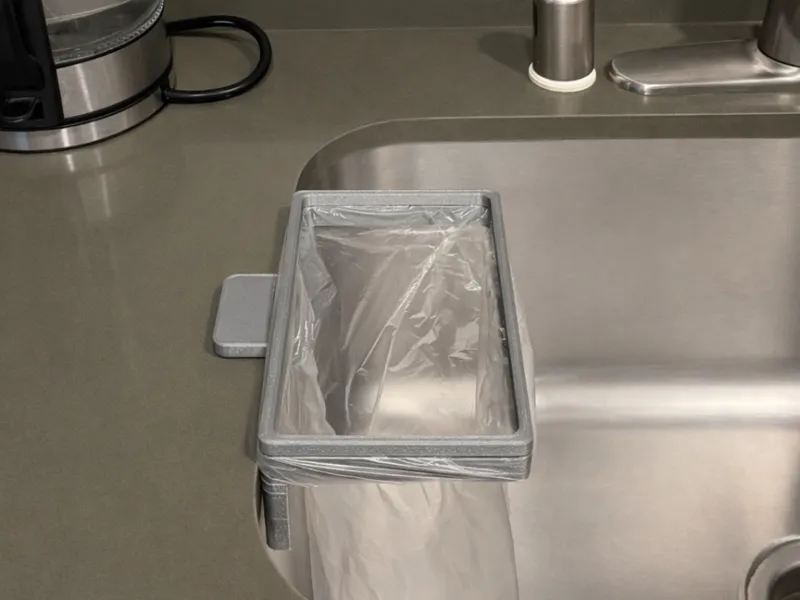 Kitchen Sink Trash Bag Holder