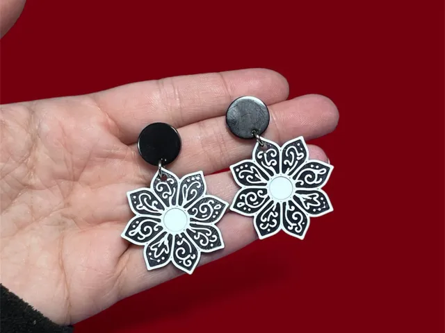 Pendientes flor mandala