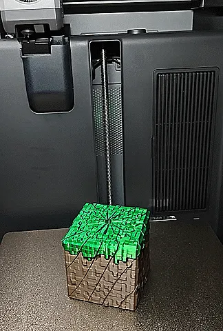 Grass Block Twisty Fidget - No AMS view 2