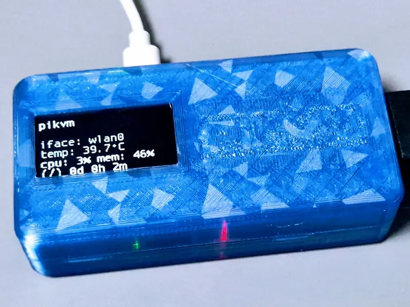 PiKvm case for 1.3" Oled display