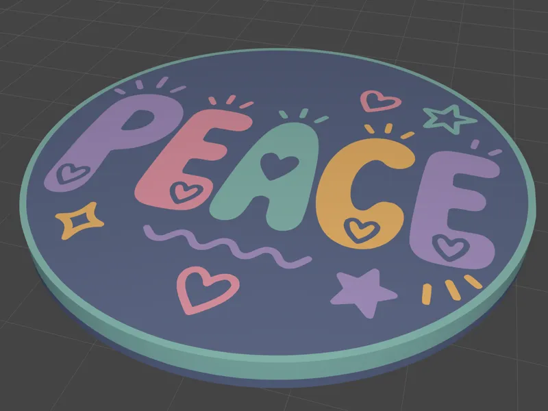 Coaster - Fruit of the Spirit themed (Peace)