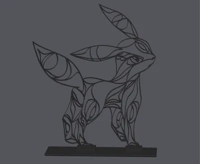 Umbreon Northwest Coast Native Art Display