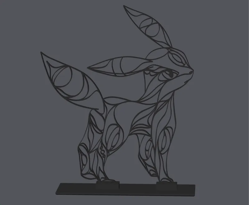 Umbreon Northwest Coast Native Art Display