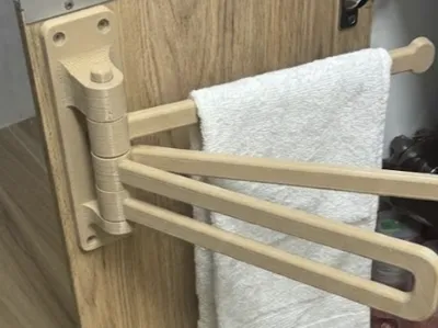 Modular Articulated Towel Rack (3 Shapes: U, I, W)
