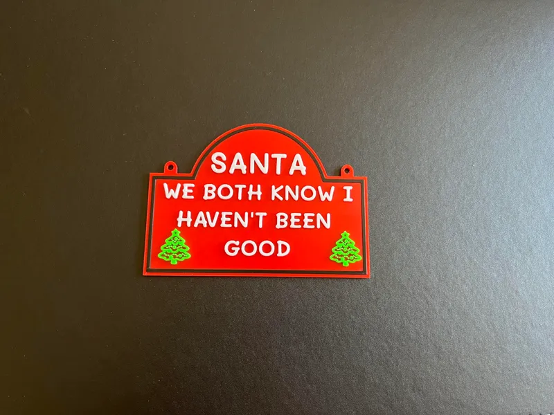 Santa Sign Using MakerLab Make My Sign