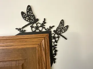 Dragonflies & Flowers Door / Window Corner 