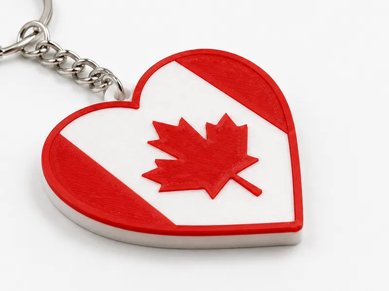 Canada Flag - Heart Shaped