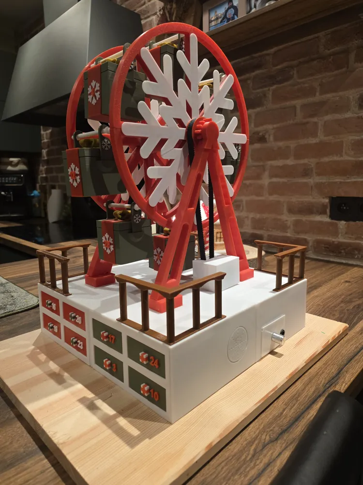 Ferris Wheel - Advent Calendar - Free 3D Print Model - MakerWorld