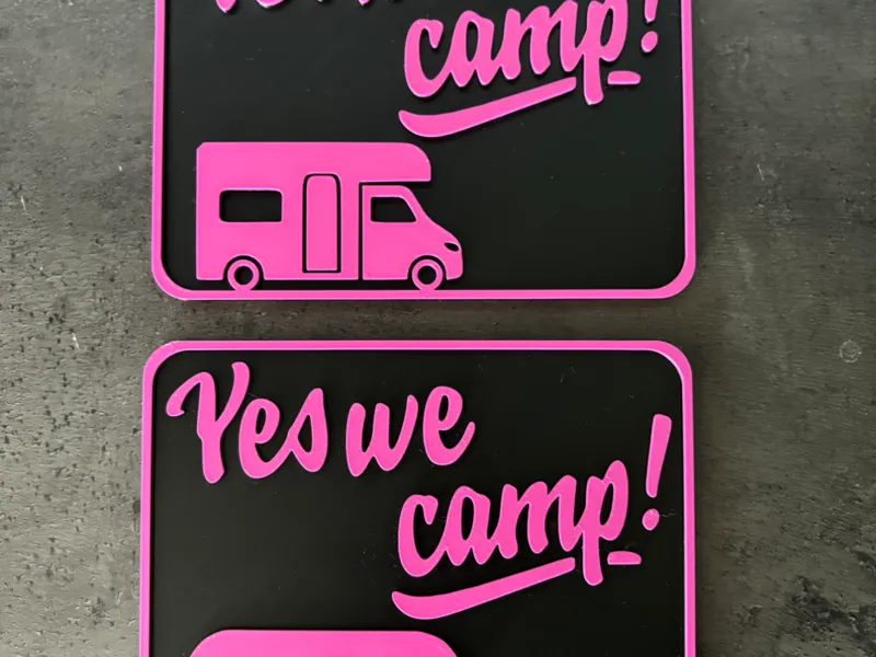 Yes we camp! – Caravan & Motorhome Decoration