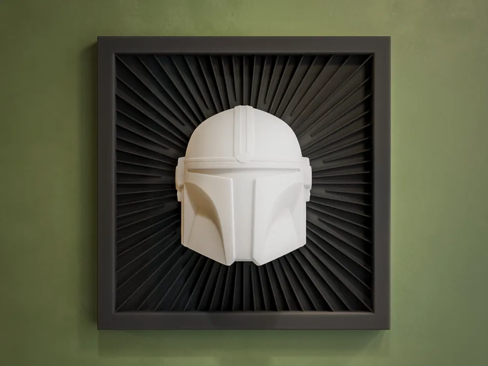 The Mandalorian - Star Wars Wall Art - no AMS - MakerWorld 3D Model | 3Drop