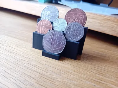 UK Coin Shield – Angled Display Stand