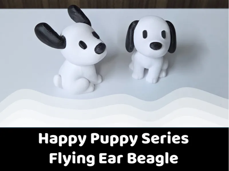 Cute Beagle – Flying Ears, Turnable Head!