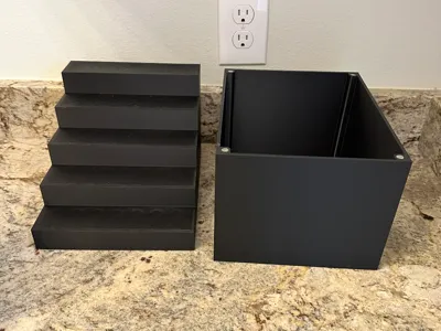 5‑Tier Modular & Magnetic Display Shelf Riser