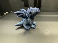 Petit dragon mignon, facile à imprimer — photo 2