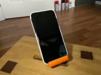 upright phone stand - with holes for charger
