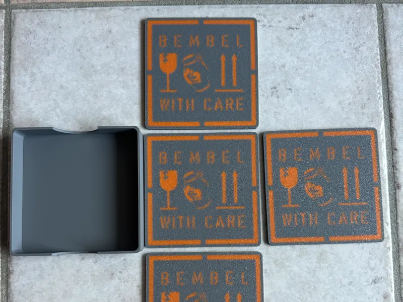 Bembel with Care Apfelwein Untersetzer Coaster