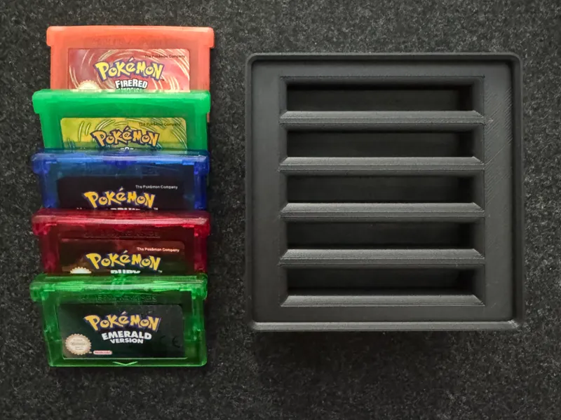 Game Boy Advance Cartridge Holder - Gridfinity