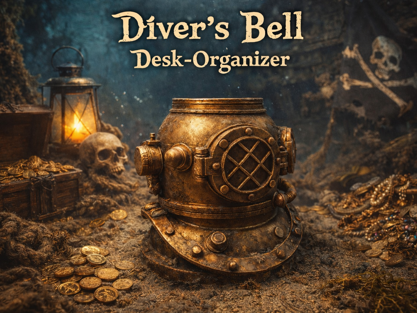 Old Diver's Bell - Desk-Organizer
