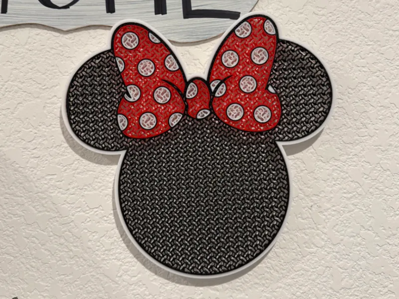 Minnie Mouse pin board display