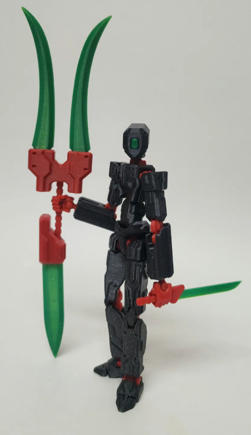 Dummy 13 Spear and Scythe V2 - Free 3D Print Model - MakerWorld