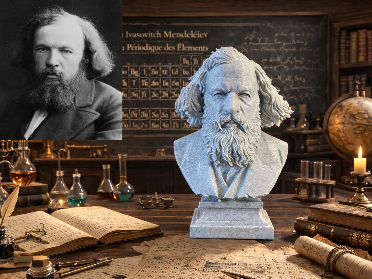 Dmitri Ivanovitch Mendeleïev — Bust