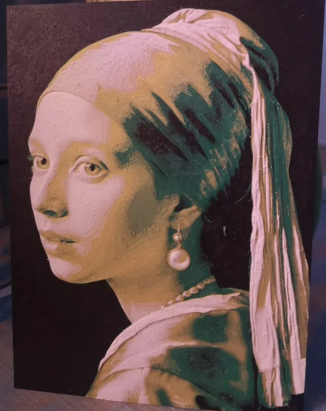 Girl with a Pearl Earring by J. Vermeer 130x170mm